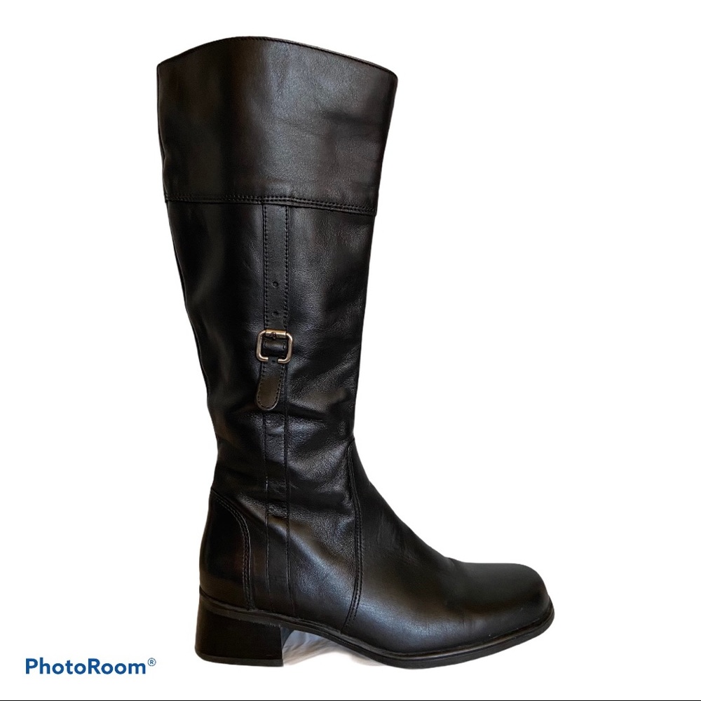 La Canadienne Heeled Boots Atlanta Black Size 8.5